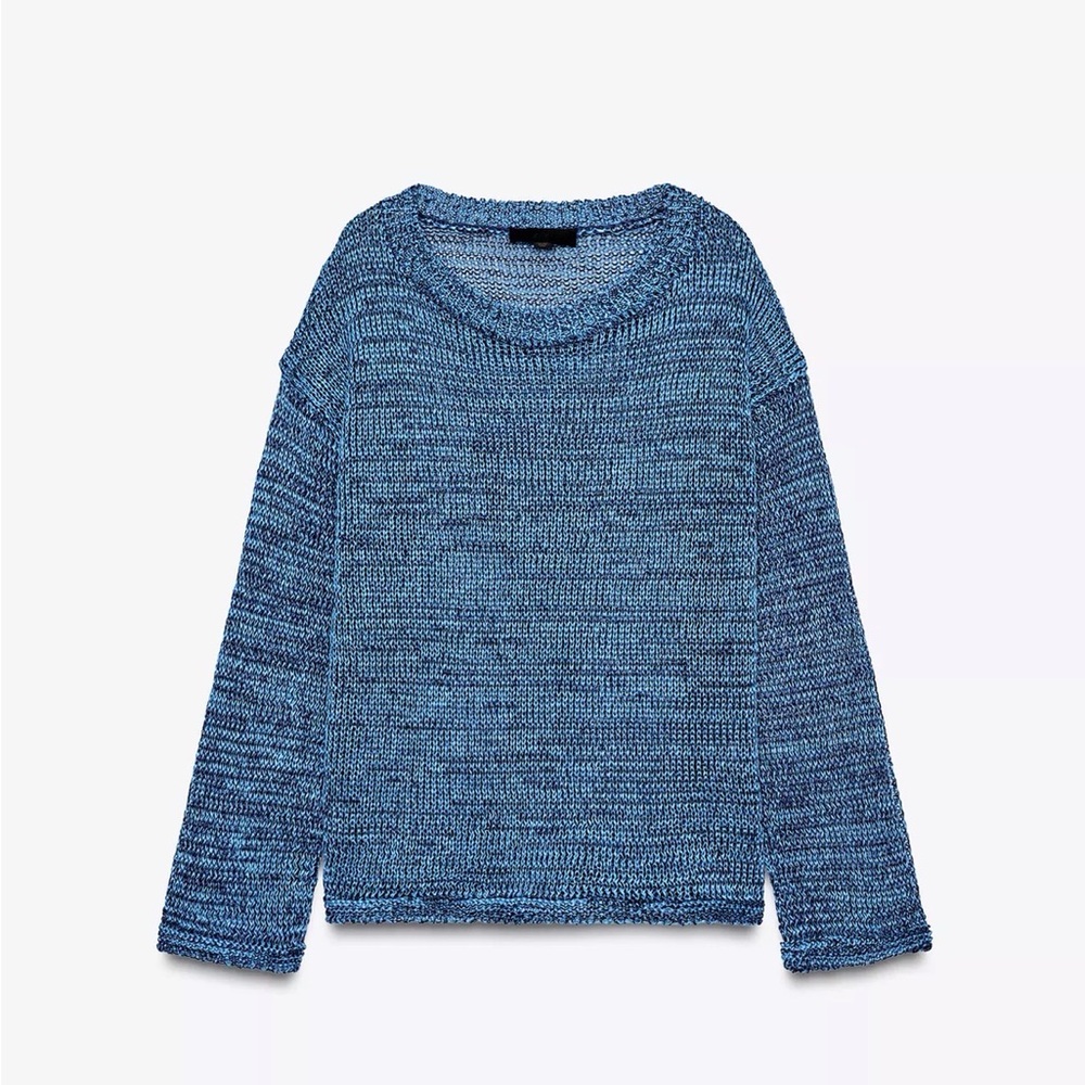 Zara Ribbon trim Knit Sweater new with tag